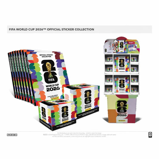 20 albumes y 2 cajas de figuritas + estante modular